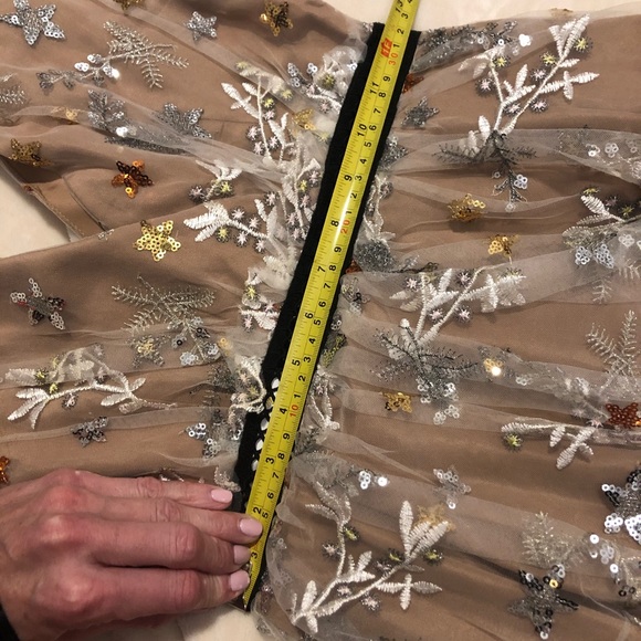 Self-Portrait Nude Star Night Out Dress - Picture 6 of 8